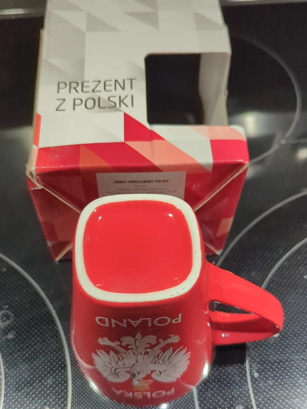 Poland Souvenir Mug - Red and White.  NWT